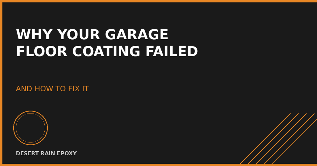 Why Your Garage Floor Coating Failed (And How to Fix It)
