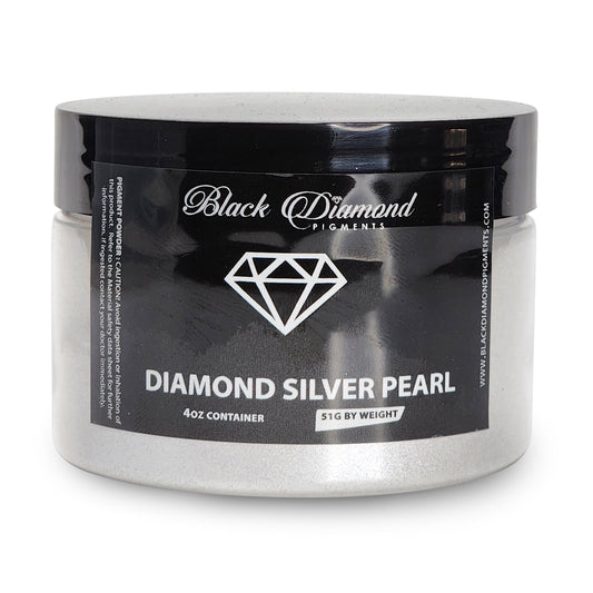 Diamond Silver Pearl - Professional grade metallic powder pigment
