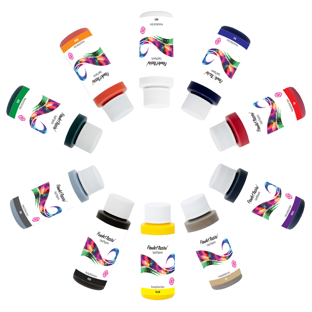 Liquid Pigments for Epoxy Resin - 10 colors included