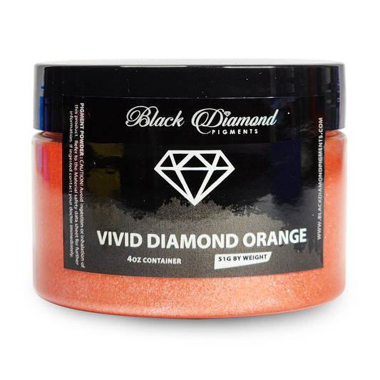 Vivid Diamond Orange - Professional grade mica powder pigment